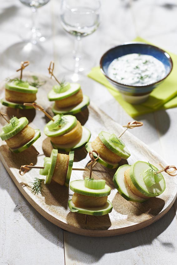 Quenelles de l'Atelier brochet façon brochette apéritive