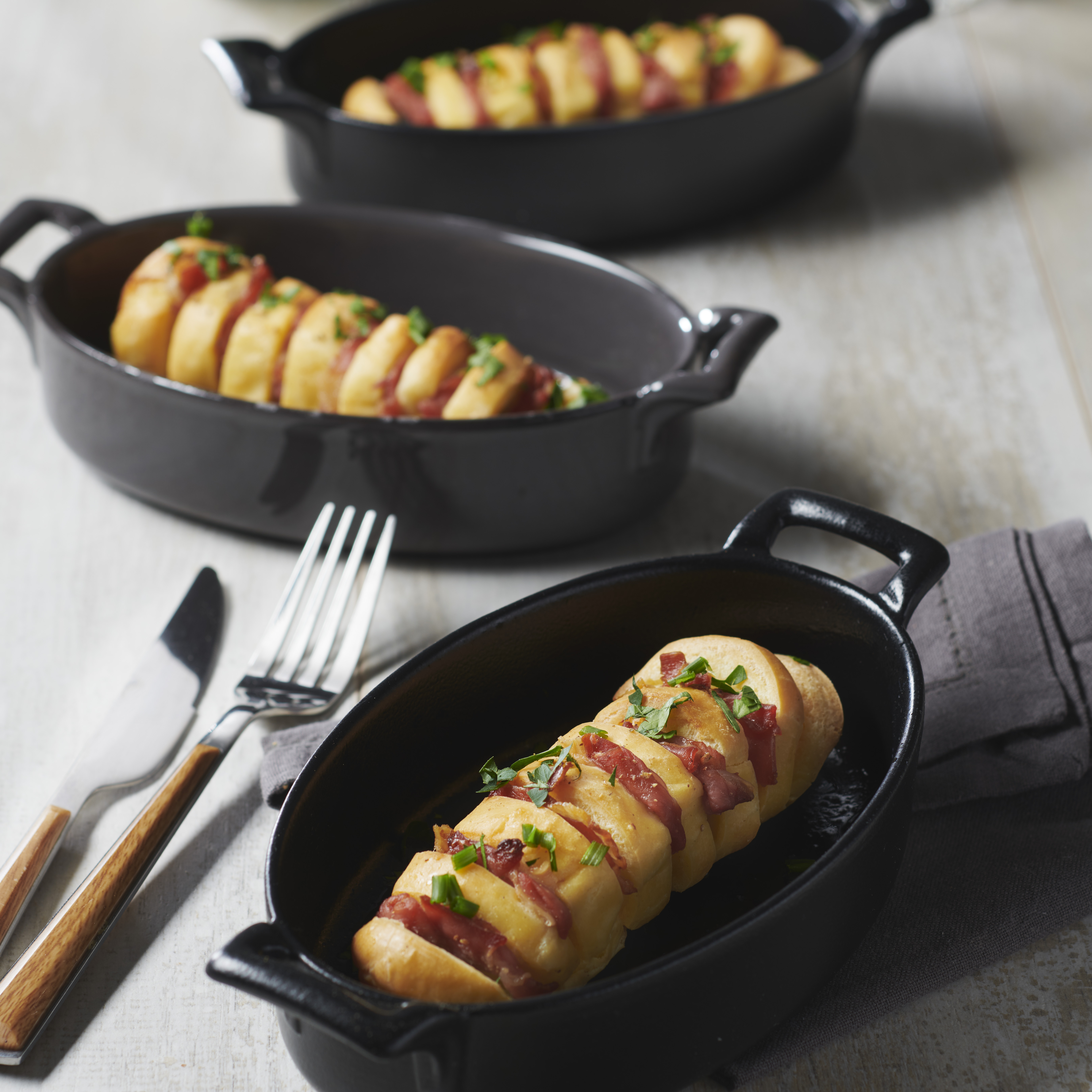 Délices soufflés emmental façon hasselback