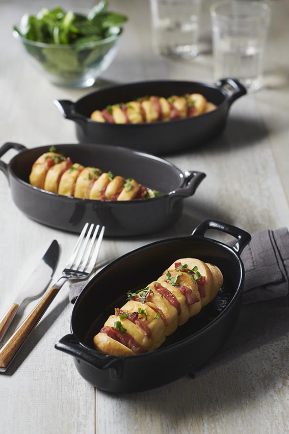 Délices soufflés emmental façon hasselback